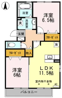 エスペランサ末広【2階】の間取り