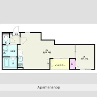 愛知県一宮市開明字名古羅【アパート】の間取り
