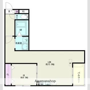 Jack kaimeiⅡ【2階】の間取り