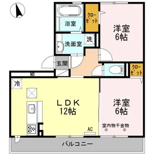 Novel Court IMAISE A【1階】の間取り