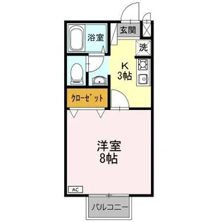 ハイム西五城【1階】の間取り