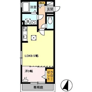 サン・イースト【1階】の間取り