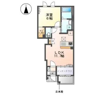 コンフォール門間A【1階】の間取り