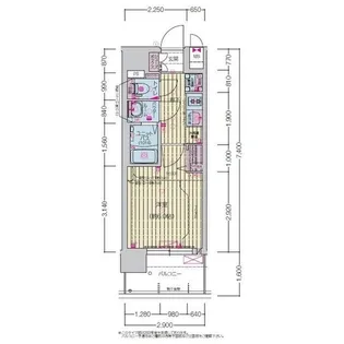 プレサンス尾張一宮ジュレア【7階】の間取り