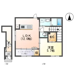 HOLLY (ホーリー)【2階】の間取り