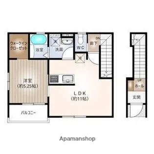 リーブルファイン一宮市乾町2号棟【2階】の間取り