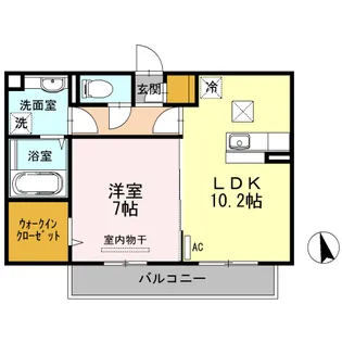 リバーパーク I【1階】の間取り