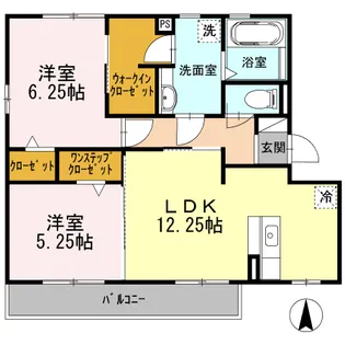 Roble今伊勢【3階】の間取り