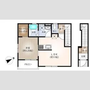 リーブルファイン一宮市乾町 2号棟【2階】の間取り
