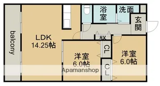ドゥースファミーユ【3階】の間取り