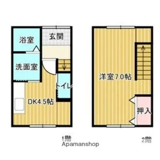 アパート野村【1階】の間取り