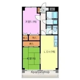 愛知県一宮市木曽川町門間字東島海【マンション】の間取り