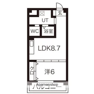 愛知県一宮市今伊勢町馬寄字東更屋敷【マンション】の間取り