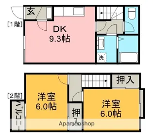 愛知県一宮市今伊勢町本神戸字立切【アパート】の間取り