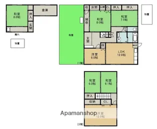 愛知県稲沢市目比町東瀬古【一戸建】の間取り