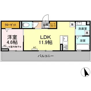ミルコート【2階】の間取り