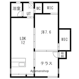 プラスナイン【1階】の間取り