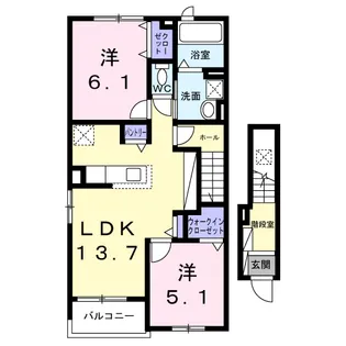 グランメゾン ネスト88【2階】の間取り