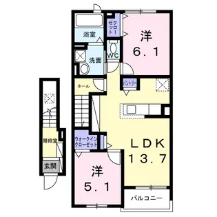 グランメゾン ネスト88【2階】の間取り