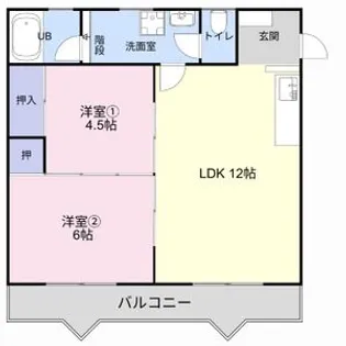 シャトール神田【106号室】の間取り