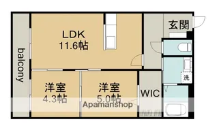 アーバンコート尾西【3階】の間取り