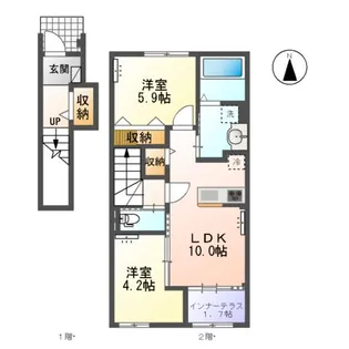 RICHESSE (リシェス)【2階】の間取り