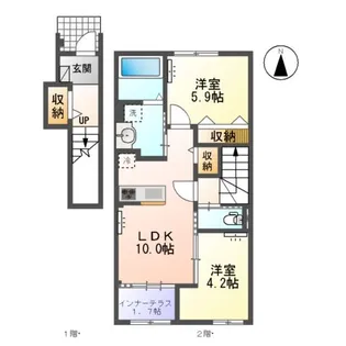 RICHESSE (リシェス)【2階】の間取り