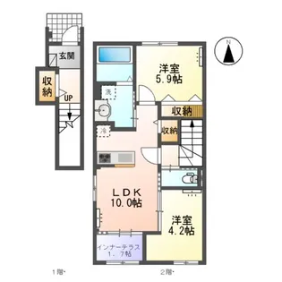 RICHESSE (リシェス)【2階】の間取り
