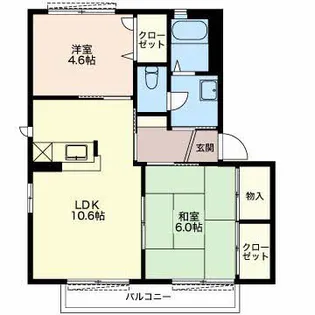 多加木の杜 壱番館【2階】の間取り