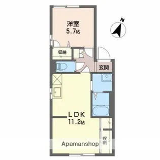 K.グレース【1階】の間取り