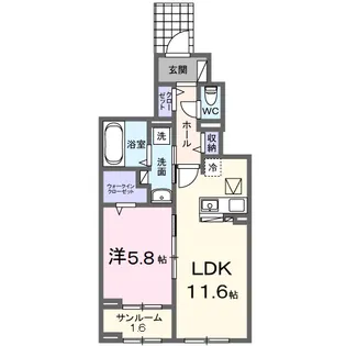 メゾン セレニテ【1階】の間取り