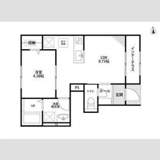 リーブルファイン木曽川町【101号室】の間取り