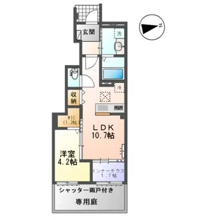 シェリール【1階】の間取り