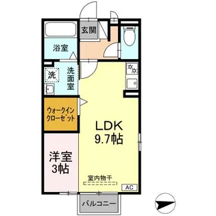 アムールイワタ【2階】の間取り