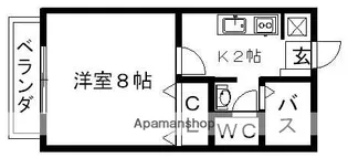 サン・FRIENDS赤塚【1階】の間取り