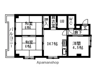 フェリシア浅野【5階】の間取り