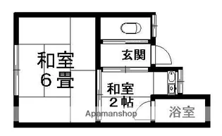 美和荘【1階】の間取り