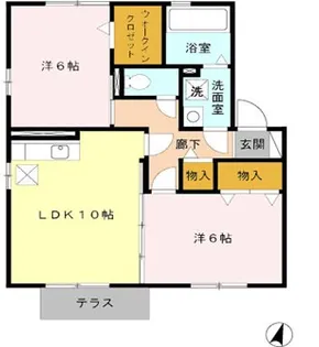 リバティ ヒルズ【1階】の間取り
