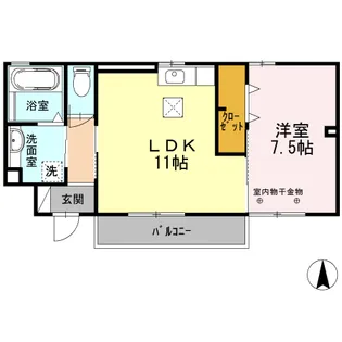 カーサノリタケ【1階】の間取り