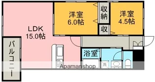 ダイアヒルズ住吉Ⅱ【1階】の間取り