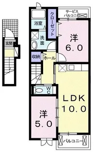 プリティー【2階】の間取り