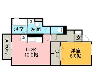 ハイム西五城Ⅴ【1階】の間取り