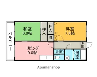 エクセランヴィラージュ【2階】の間取り
