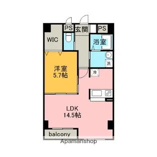 エルミタージュ【4階】の間取り