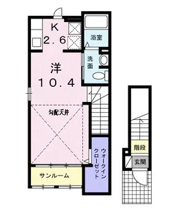 ラブリー・K【2階】の間取り