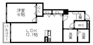 ユーベル A【1階】の間取り