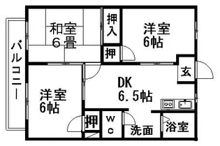 グリーンハイツ昭和【2階】の間取り