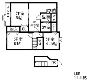 オクターヴ【2階】の間取り