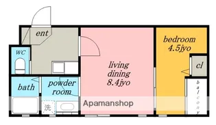 愛知県名古屋市北区上飯田南町5丁目【アパート】の間取り