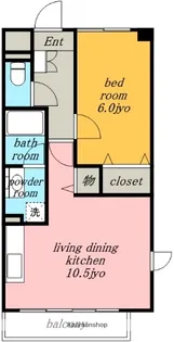 愛知県名古屋市北区萩野通1丁目【マンション】の間取り